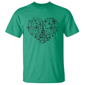 Eiffel Tower France T Shirt Ole French Paris Sport Lover TS11 Irish Green Print Your Wear