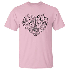 Eiffel Tower France T Shirt Ole French Paris Sport Lover TS11 Light Pink Print Your Wear