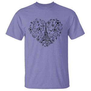 Eiffel Tower France T Shirt Ole French Paris Sport Lover TS11 Violet Print Your Wear