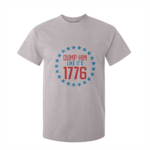 Funny Dump Him Like It's 1776 T Shirt For Kid Stars Political Sattire TS11 Ice Gray Print Your Wear