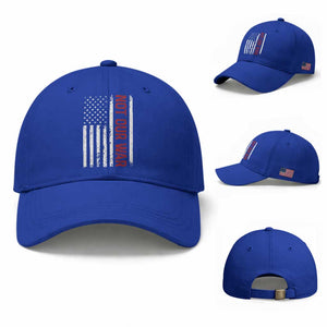 Not Our War Vintage American Flag Baseball Cap Pacifists Peace TS11 Baseball Cap Universal Fit Royal Blue Print Your Wear