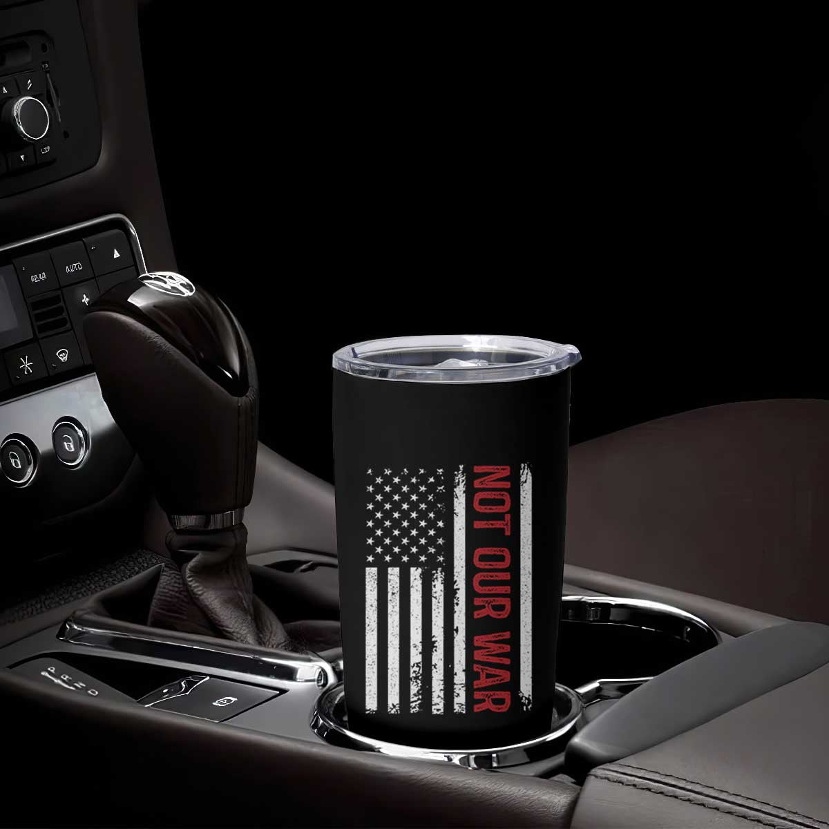 Not Our War Vintage American Flag Tumbler Cup Pacifists Peace TS11 Print Your Wear
