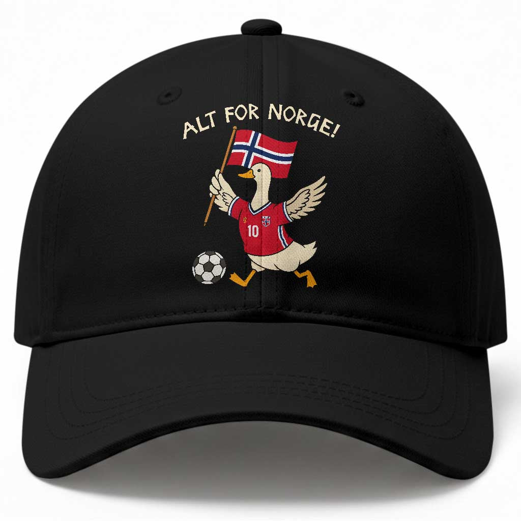 Norway Football Goose Baseball Cap Alt For Norge Norwegian Heritage TS11 Print Your Wear