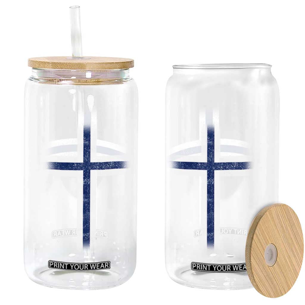 Norway Flag Distressed Nordic Symbol Norwegian Fans Glass Can TS11 Print Your Wear