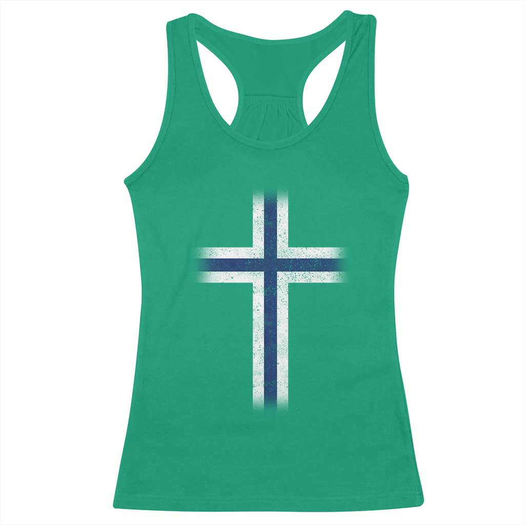 Norway Flag Distressed Nordic Symbol Norwegian Fans Racerback Tank Top TS11 Irish Green Print Your Wear