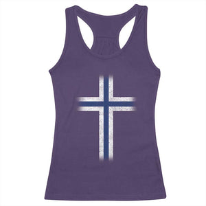 Norway Flag Distressed Nordic Symbol Norwegian Fans Racerback Tank Top TS11 Purple Print Your Wear