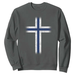 Norway Flag Distressed Nordic Symbol Norwegian Fans Sweatshirt TS11 Dark Heather Print Your Wear