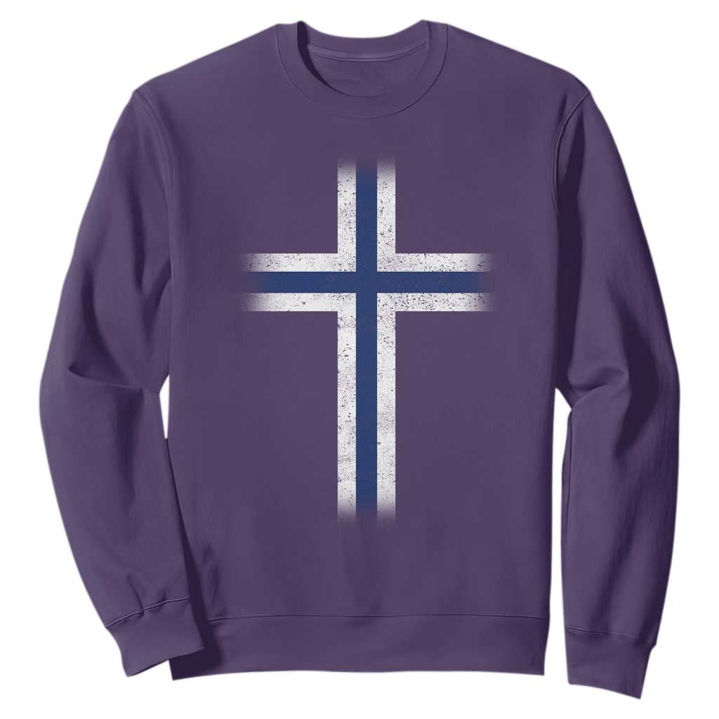 Norway Flag Distressed Nordic Symbol Norwegian Fans Sweatshirt TS11 Purple Print Your Wear