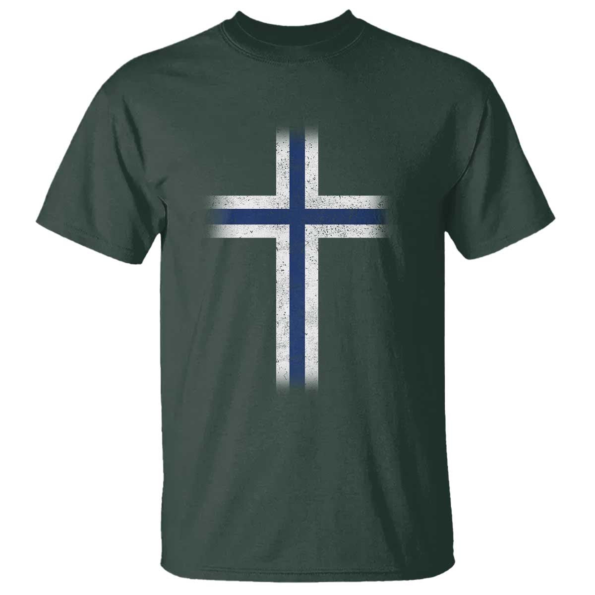 Norway Flag Distressed Nordic Symbol Norwegian Fans T Shirt TS11 Dark Forest Green Print Your Wear
