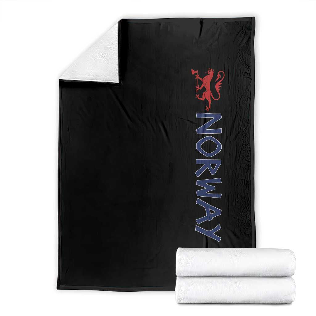 Norway Norwegian Lion Vintage Sports Design Norge Fan Throw Blanket TS11 Black Print Your Wear