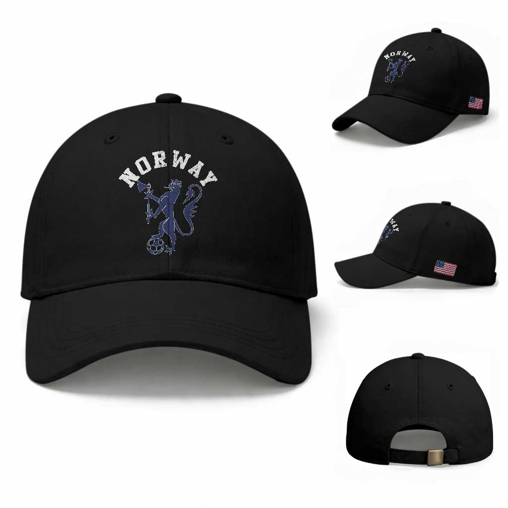 Norway Norwegian Lion Athletic Sports Jersey Style Baseball Cap TS11 Baseball Cap Universal Fit Black Print Your Wear