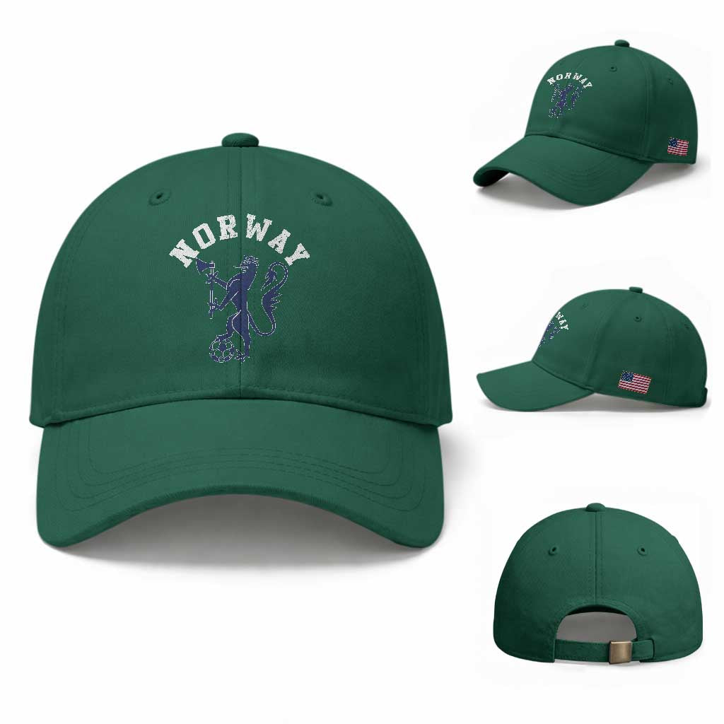 Norway Norwegian Lion Athletic Sports Jersey Style Baseball Cap TS11 Baseball Cap Universal Fit Irish Green Print Your Wear