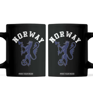 Norway Norwegian Lion Athletic Sports Jersey Style Coffee Mug TS11 Black Print Your Wear