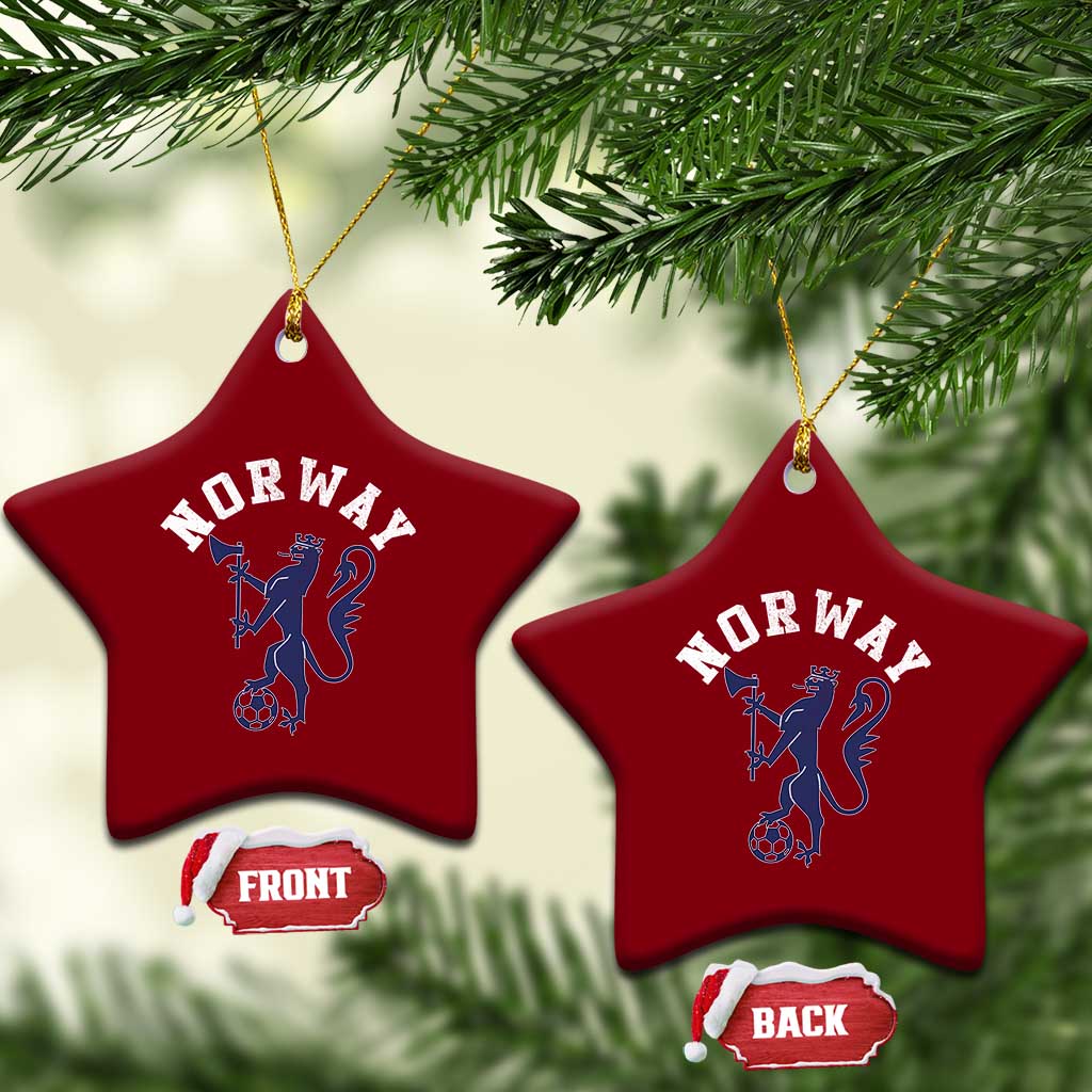 Norway Norwegian Lion Athletic Sports Jersey Style Ceramic Ornament TS11 Print Your Wear