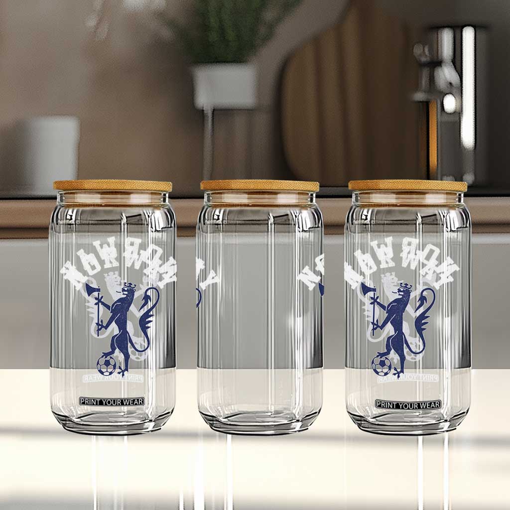 Norway Norwegian Lion Athletic Sports Jersey Style Glass Can TS11 Print Your Wear