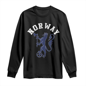 Norway Norwegian Lion Athletic Sports Jersey Style Long Sleeve Shirt TS11 Black Print Your Wear