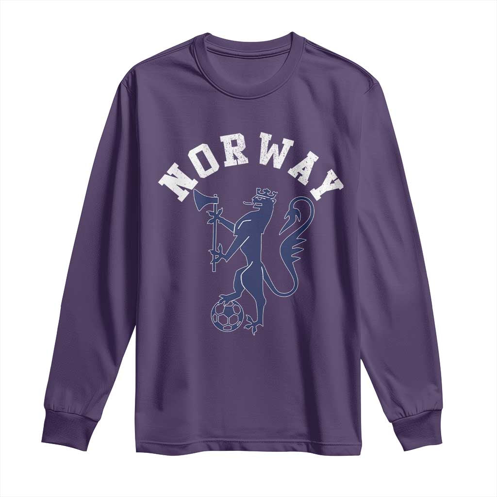 Norway Norwegian Lion Athletic Sports Jersey Style Long Sleeve Shirt TS11 Purple Print Your Wear