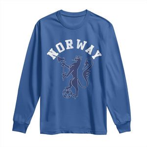 Norway Norwegian Lion Athletic Sports Jersey Style Long Sleeve Shirt TS11 Royal Blue Print Your Wear