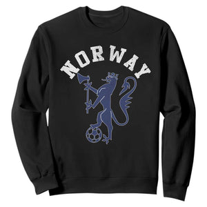Norway Norwegian Lion Athletic Sports Jersey Style Sweatshirt TS11 Black Print Your Wear