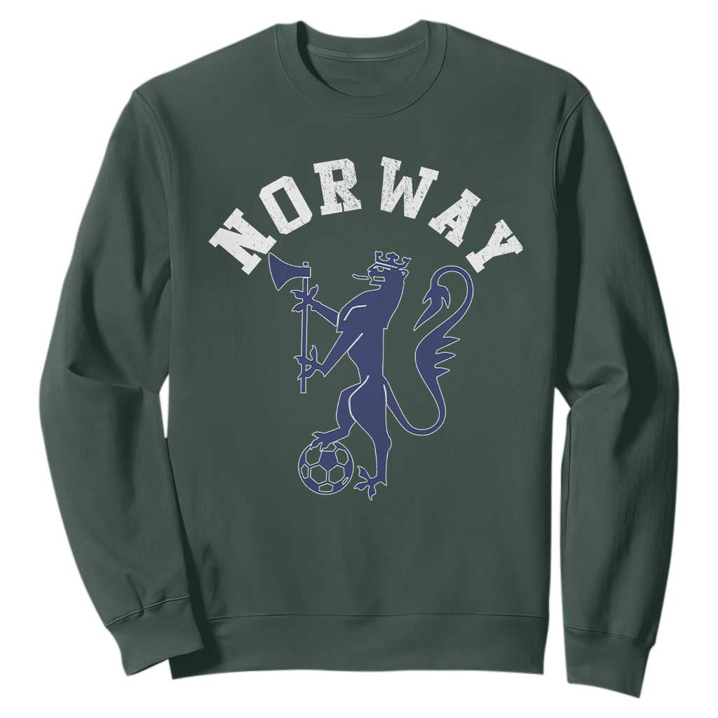 Norway Norwegian Lion Athletic Sports Jersey Style Sweatshirt TS11 Dark Forest Green Print Your Wear