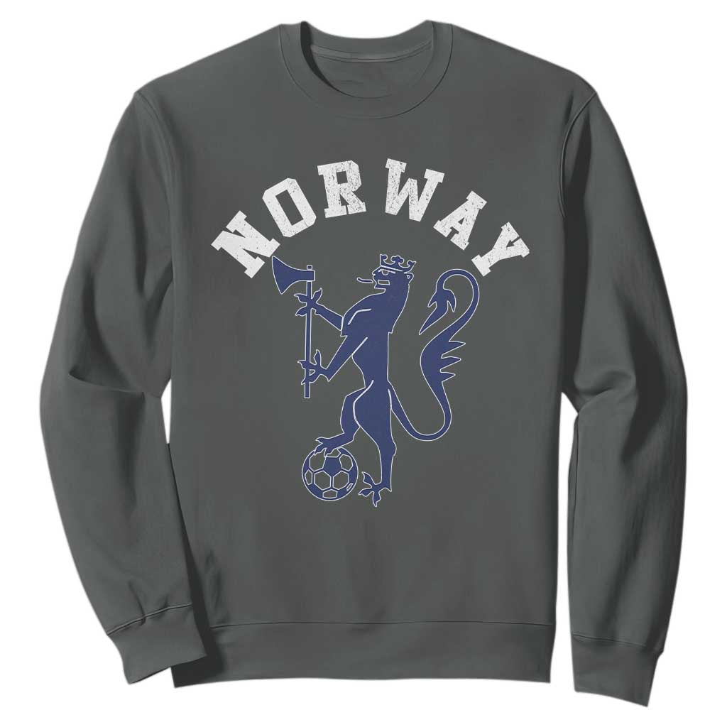 Norway Norwegian Lion Athletic Sports Jersey Style Sweatshirt TS11 Dark Heather Print Your Wear