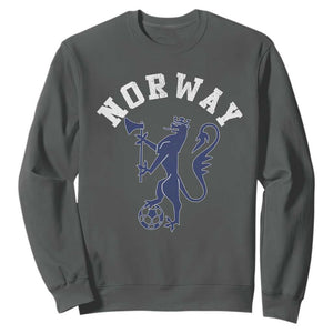 Norway Norwegian Lion Athletic Sports Jersey Style Sweatshirt TS11 Dark Heather Print Your Wear