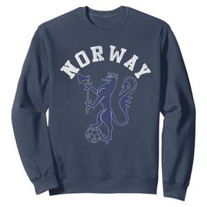 Norway Norwegian Lion Athletic Sports Jersey Style Sweatshirt TS11 Navy Print Your Wear