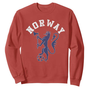Norway Norwegian Lion Athletic Sports Jersey Style Sweatshirt TS11 Red Print Your Wear
