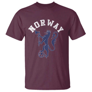 Norway Norwegian Lion Athletic Sports Jersey Style T Shirt TS11 Maroon Print Your Wear