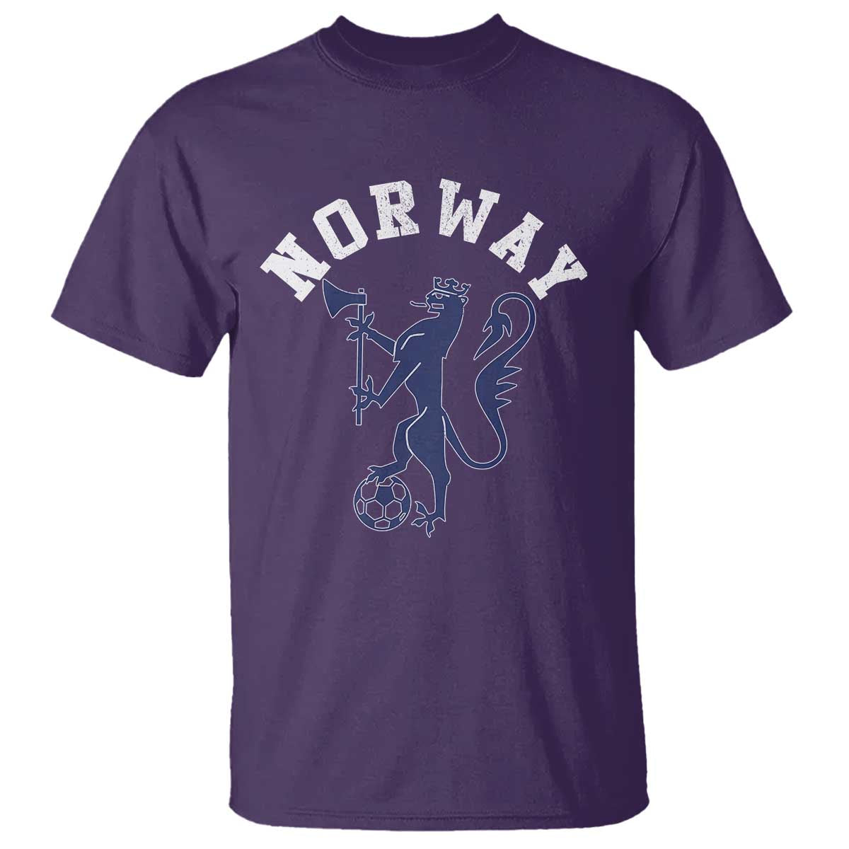 Norway Norwegian Lion Athletic Sports Jersey Style T Shirt TS11 Purple Print Your Wear