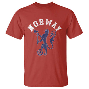 Norway Norwegian Lion Athletic Sports Jersey Style T Shirt TS11 Red Print Your Wear