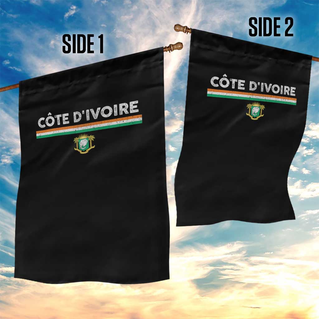 Côte D'ivoire Elephant Sporty Ivory Coast Flag Garden Flag TS11 Print Your Wear