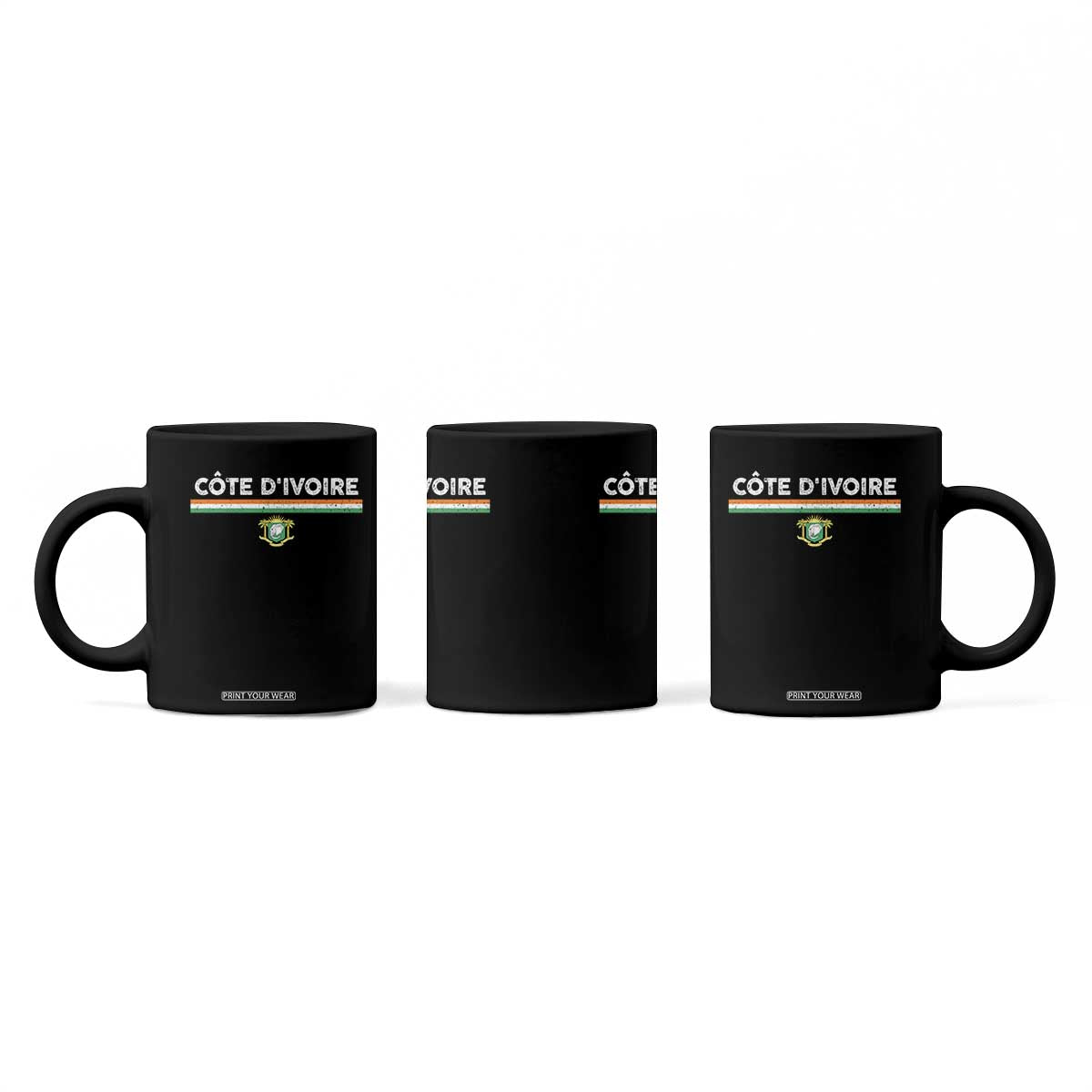 Côte D'ivoire Elephant Sporty Ivory Coast Flag Coffee Mug TS11 Print Your Wear