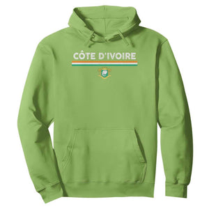 Côte D'ivoire Elephant Sporty Ivory Coast Flag Hoodie TS11 Lime Print Your Wear