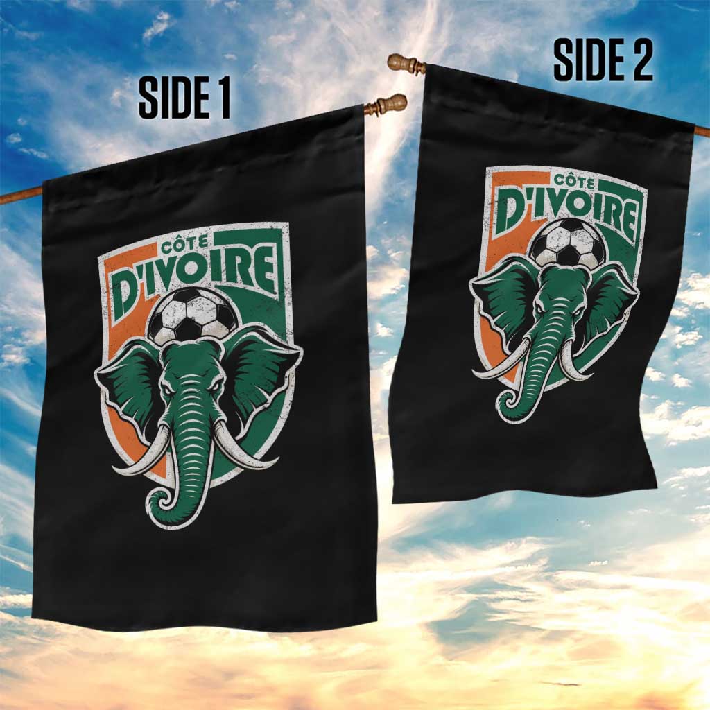 Côte D'ivoire Classic Ivory Coast Elephant Football Garden Flag Ivorians Pride TS11 Print Your Wear