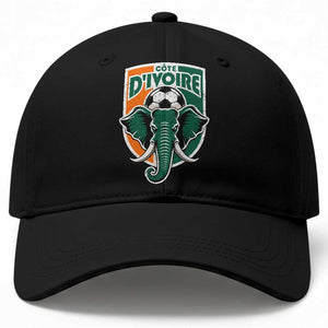 Côte D'ivoire Classic Ivory Coast Elephant Football Baseball Cap Ivorians Pride TS11 Print Your Wear