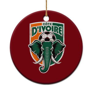 Côte D'ivoire Classic Ivory Coast Elephant Football Ceramic Ornament Ivorians Pride TS11 1pc Red Print Your Wear