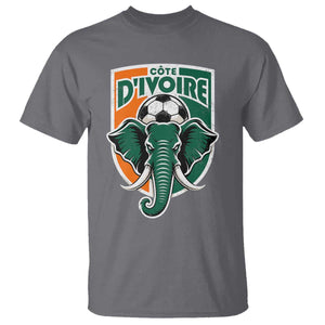 Côte D'ivoire Classic Ivory Coast Elephant Football T Shirt Ivorians Pride TS11 Charcoal Print Your Wear