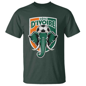 Côte D'ivoire Classic Ivory Coast Elephant Football T Shirt Ivorians Pride TS11 Dark Forest Green Print Your Wear