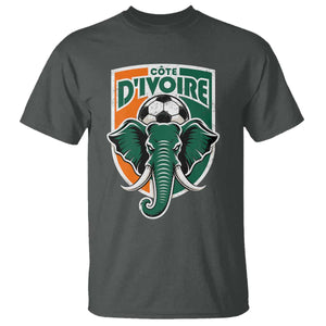 Côte D'ivoire Classic Ivory Coast Elephant Football T Shirt Ivorians Pride TS11 Dark Heather Print Your Wear