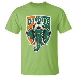 Côte D'ivoire Classic Ivory Coast Elephant Football T Shirt Ivorians Pride TS11 Lime Print Your Wear