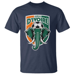 Côte D'ivoire Classic Ivory Coast Elephant Football T Shirt Ivorians Pride TS11 Navy Print Your Wear