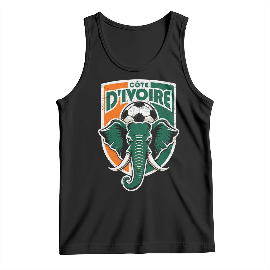 Côte D'ivoire Classic Ivory Coast Elephant Football Tank Top Ivorians Pride TS11 Black Print Your Wear