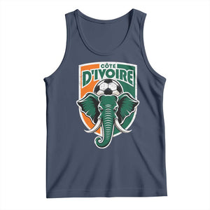 Côte D'ivoire Classic Ivory Coast Elephant Football Tank Top Ivorians Pride TS11 Navy Print Your Wear