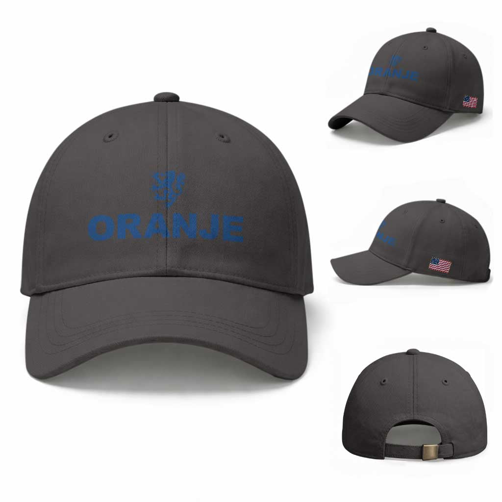 Oranje Holland Emblem Lion Nederland Dutch Heritage Baseball Cap TS11 Baseball Cap Universal Fit Dark Gray Print Your Wear