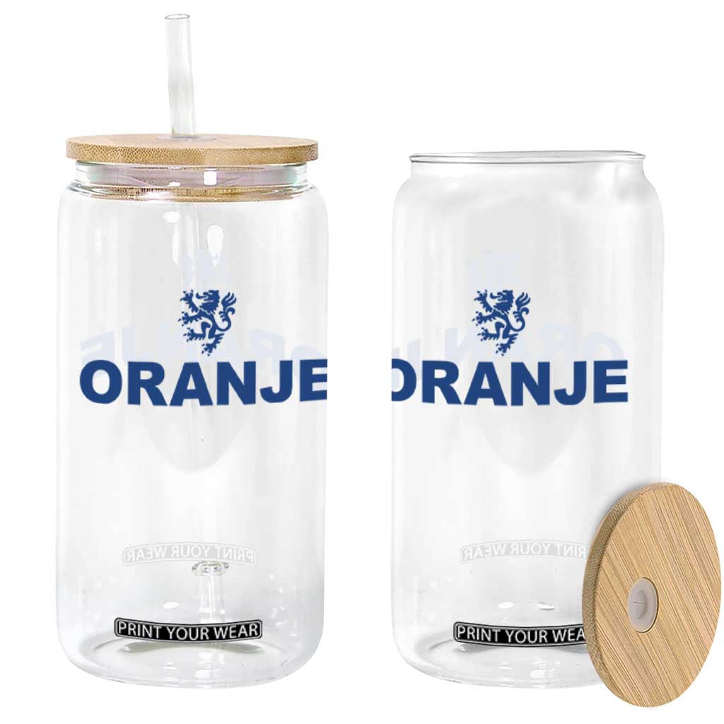 Oranje Holland Emblem Lion Nederland Dutch Heritage Glass Can TS11 Print Your Wear
