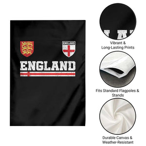 England Three Lions Symbol Red Cross Athletic Jersey Style Garden Flag TS11 Print Your Wear
