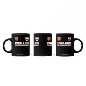 England Three Lions Symbol Red Cross Athletic Jersey Style Coffee Mug TS11 Print Your Wear