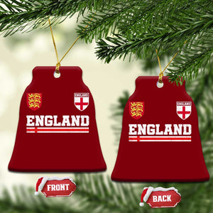 England Three Lions Symbol Red Cross Athletic Jersey Style Ceramic Ornament TS11 Print Your Wear