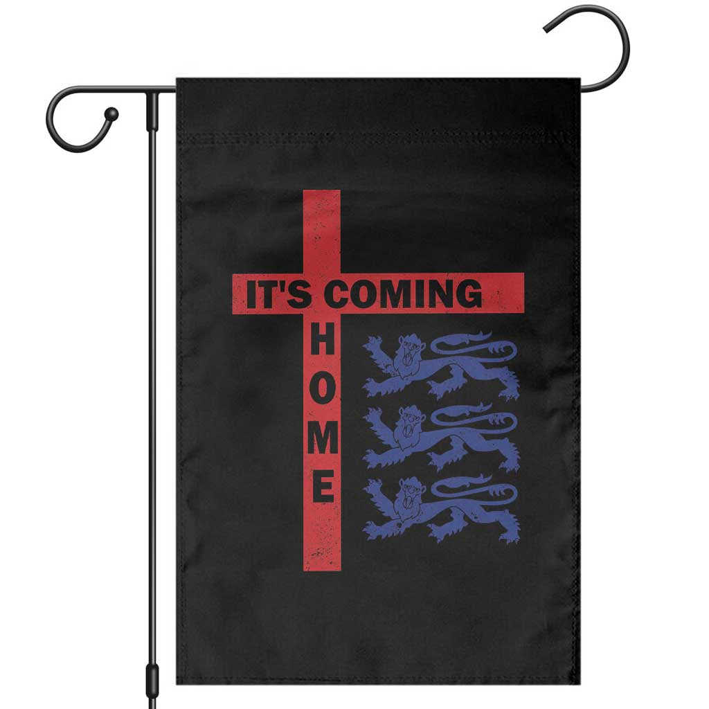 It Is Coming Home England Football Garden Flag St George Cross Three Lions TS11 Black Print Your Wear
